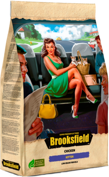 Brooksfield Полнорационный корм для котят от  1 до 12 месяцев  (курица)