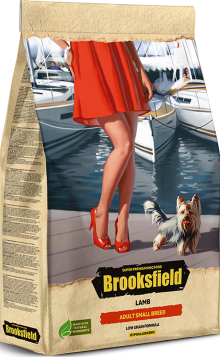 Brooksfield Полнорационный корм для взрослых собак мелких пород (индейка и ягнёнок)